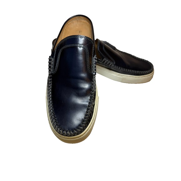 Harrys of London Men Loafer Slide Old Money Handmade Leather Blue Vibram Mule 42 main image 5